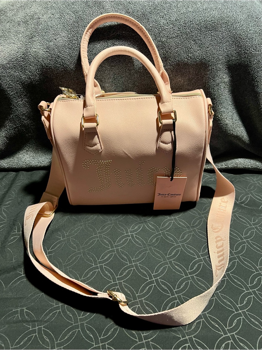 Juicy Couture Blush Pink Dome Crossbody Satchel
